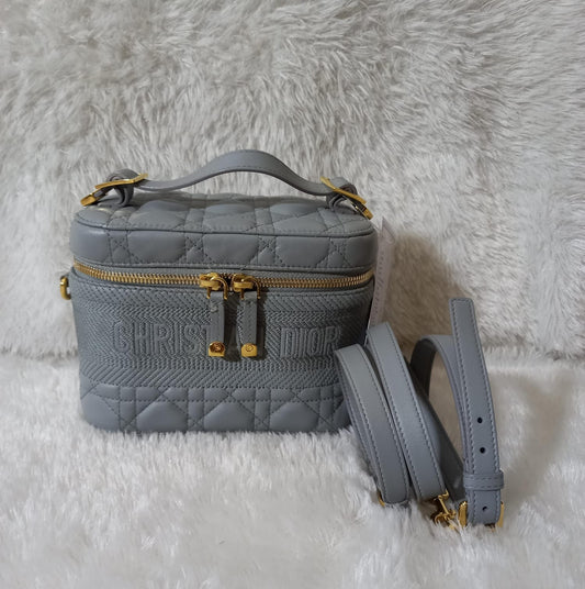 Dior Vanity Grey GHW Medium 2020