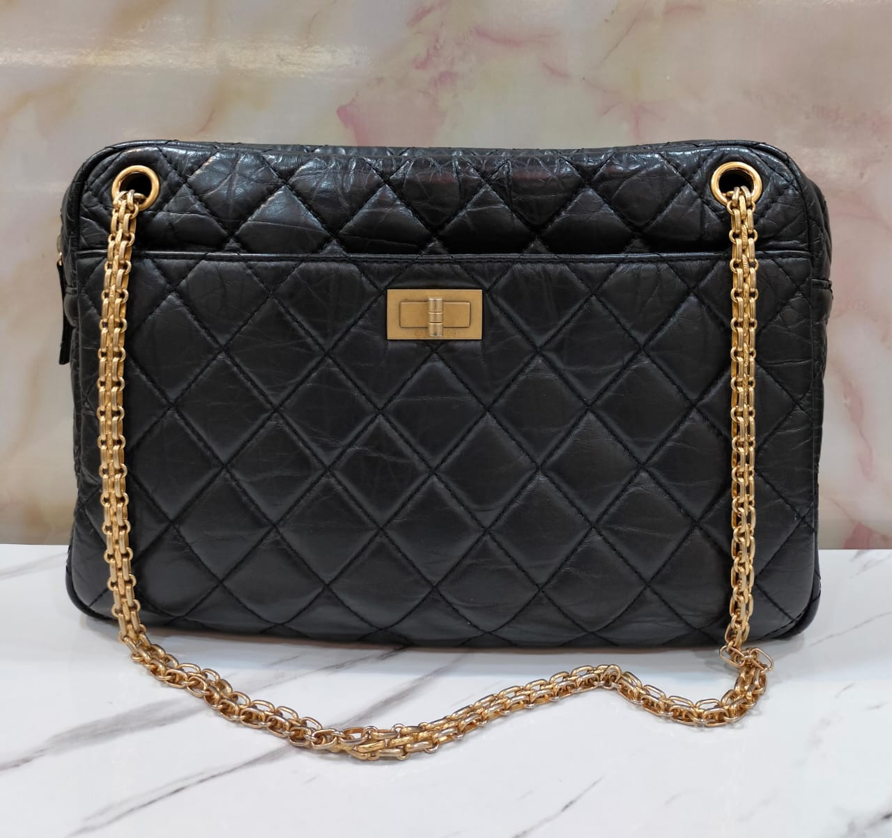 Chanel Camera Reissue Calfskin Black GHW #24