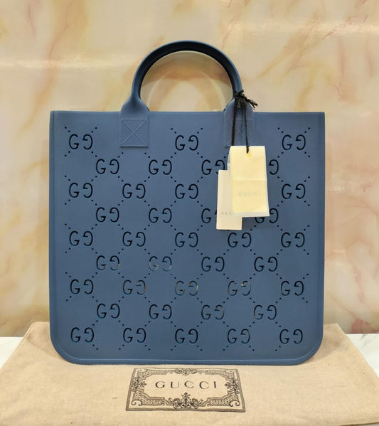 *NEW 💯* Gucci Kids Rubber Tote Blue 2024