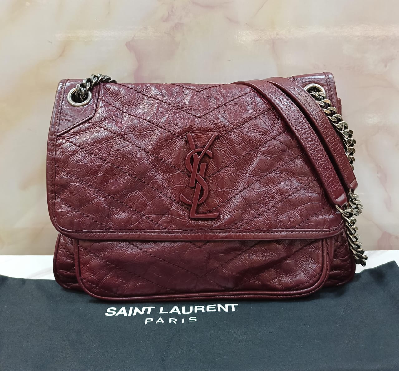 YsL Niki Medium Bordeaux RHW 2018