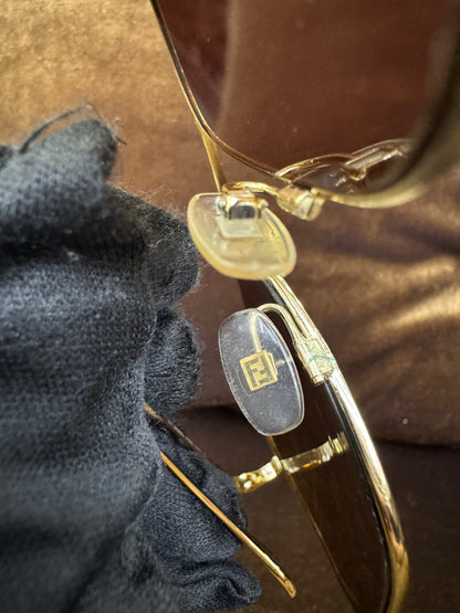 Fendi FF 0406/S Gold/Brown 61-16 135 Sunglasses