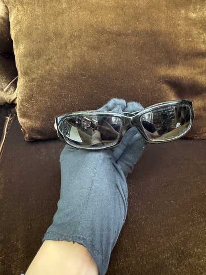 Versace Sunglasses Trim Aviator Swarovski Crystal Black