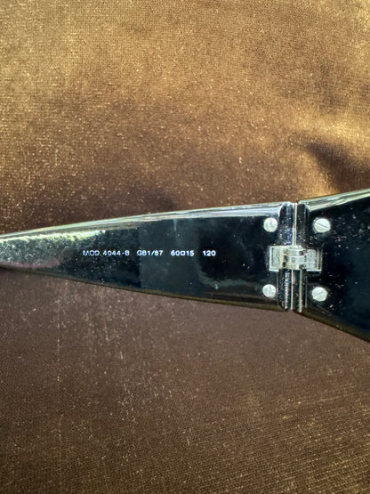 Versace Sunglasses Trim Aviator Swarovski Crystal Black