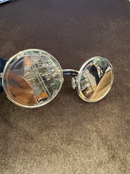 Chanel Sunglasses Metal Round Gold (DB,Box)