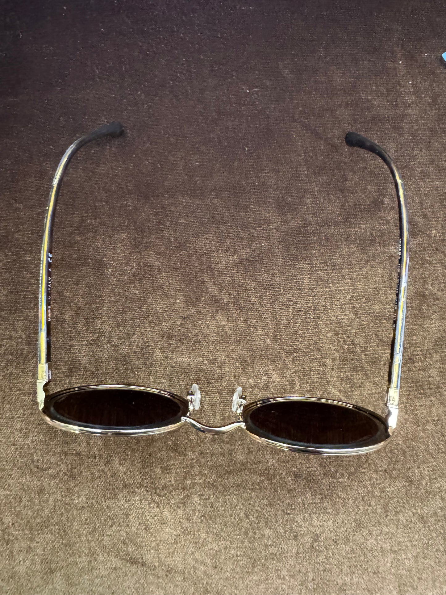 Chanel Sunglasses Metal Round Gold (DB,Box)