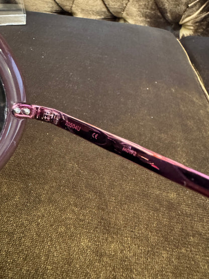 LV Sunglasses Nelly Plum Round Frame (DB,Box)
