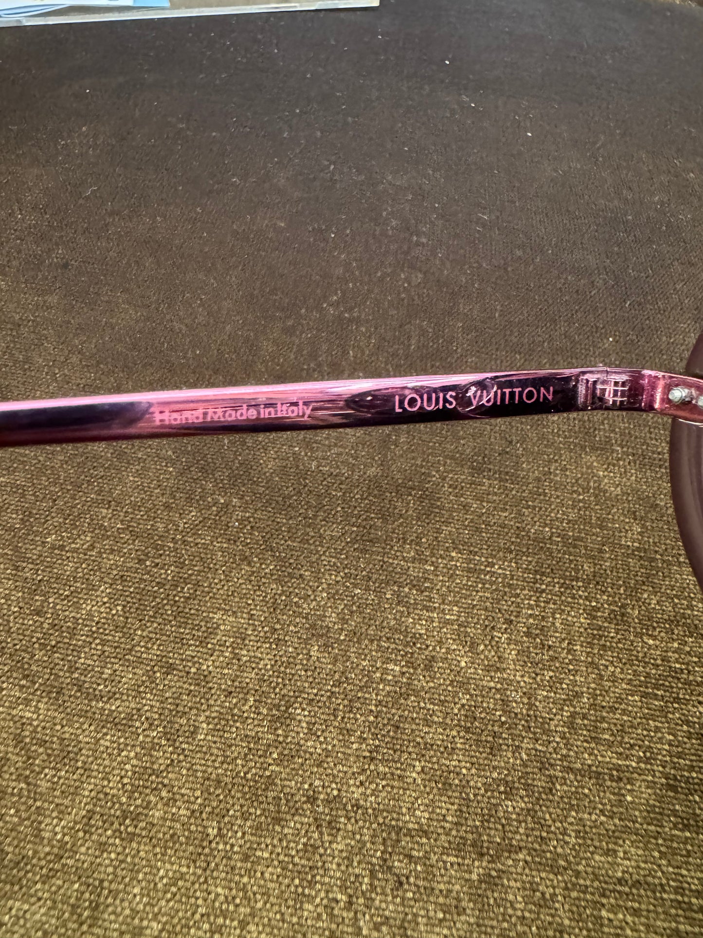 LV Sunglasses Nelly Plum Round Frame (DB,Box)