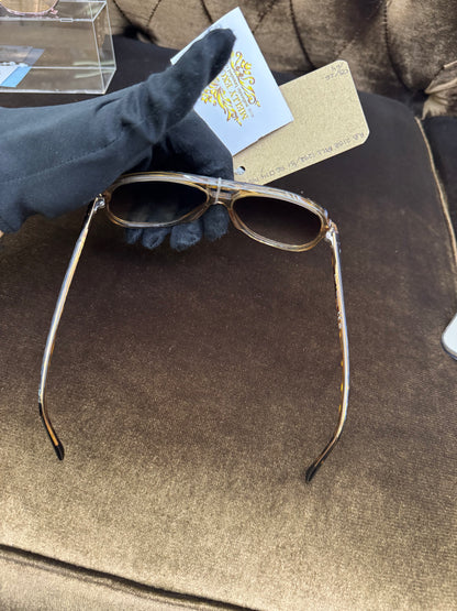 Rayban Sunglasses Havana On Transparent Brown Light Brown ( Rec, Booklet, Flanel, Case, Box)