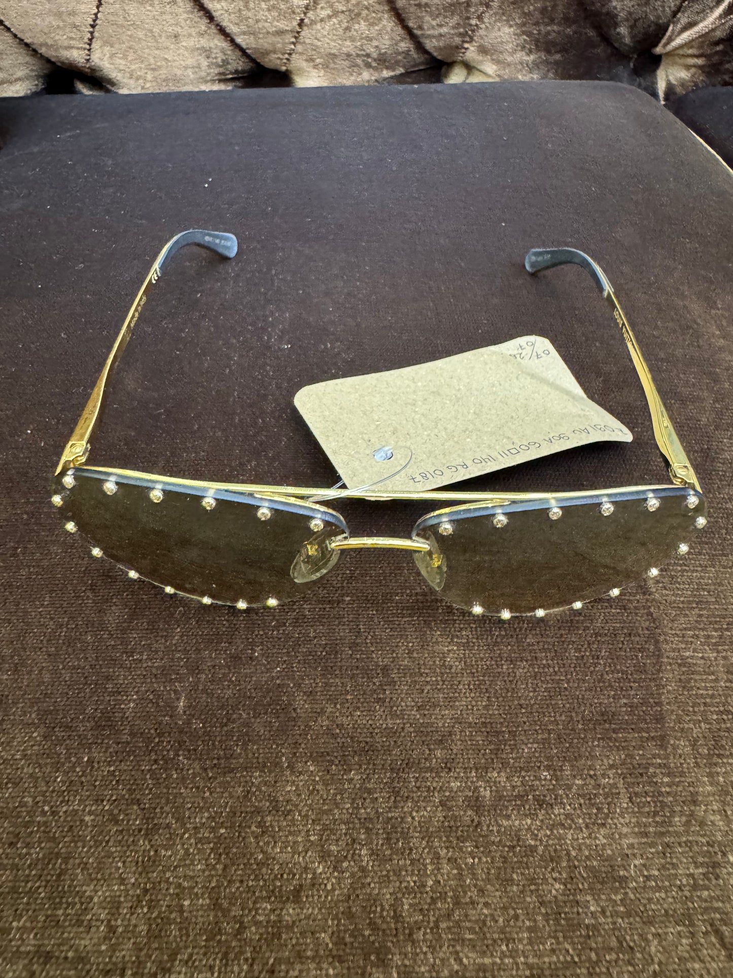 LV Sunglasses The Party Aviator Gradient Studded (Box)