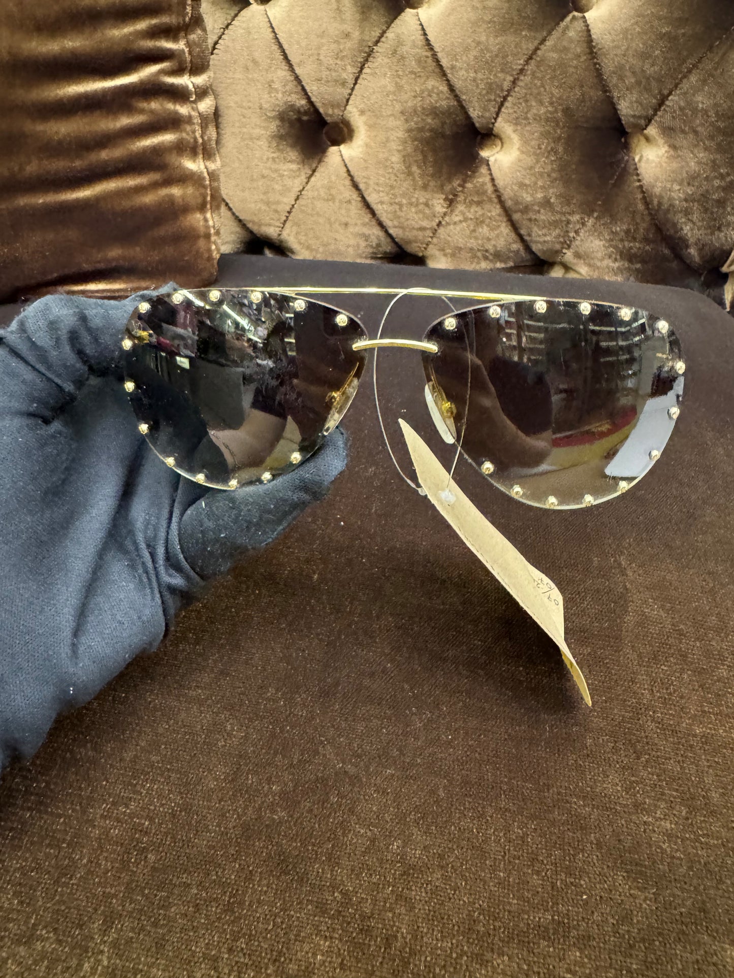 LV Sunglasses The Party Aviator Gradient Studded (Box)