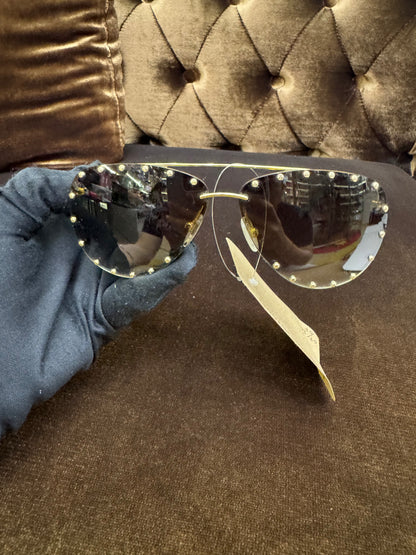 LV Sunglasses The Party Aviator Gradient Studded (Box)