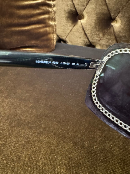 Chanel Rimless Shield Sunglasses 4243 Gradient Gray