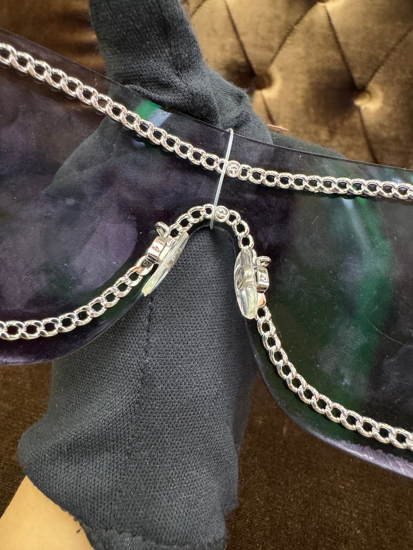 Chanel Rimless Shield Sunglasses 4243 Gradient Gray
