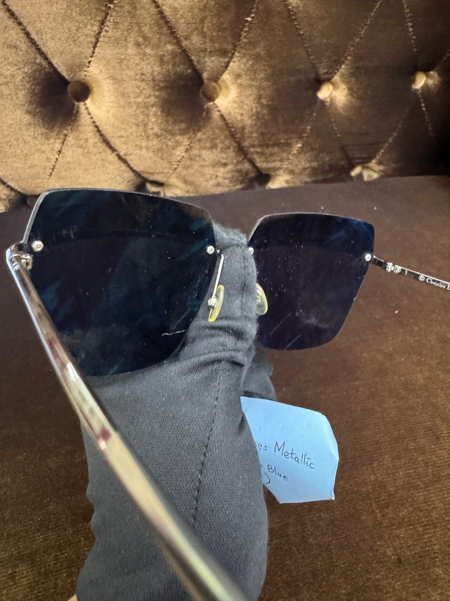 Dior Sunlasses metalic Cat Eye Frame Blue (DB Replacement)