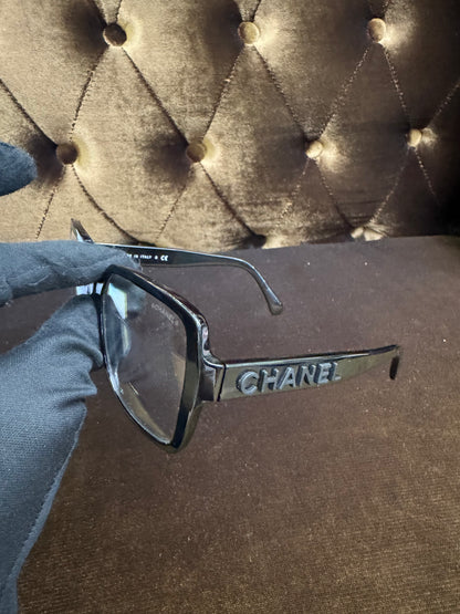 Chanel Square Sunglasses - Black Transparant