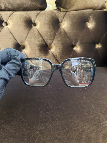 Chanel Square Sunglasses - Black Transparant