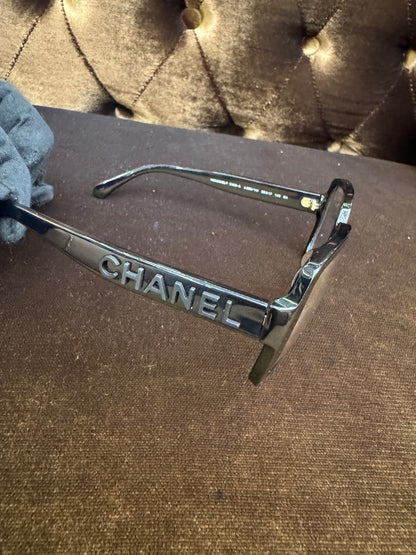 Chanel Square Sunglasses - Black Transparant