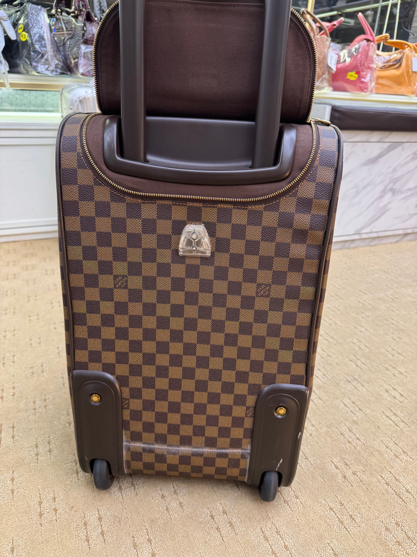 Louis Vuitton Damier Ebene Canvas Eole 50 Rolling Luggage
