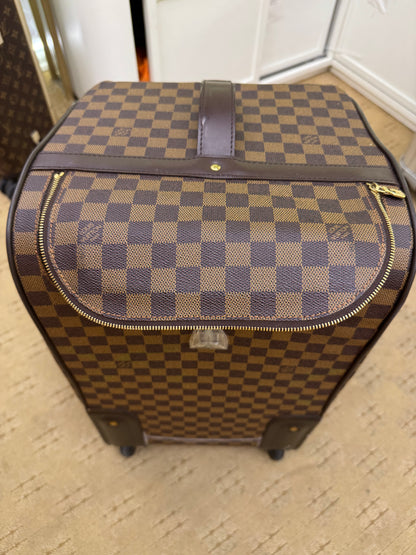 Louis Vuitton Damier Ebene Canvas Eole 50 Rolling Luggage