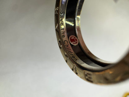 Bvlgari Ring Sterling Silver Black Size 52