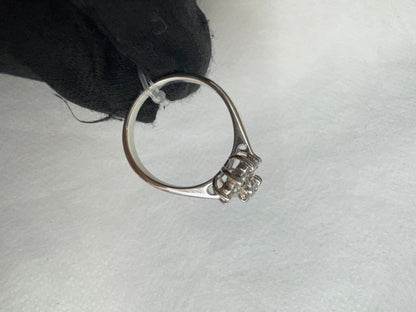 Ring diamond Center: 0.29ct, keliling: 0.32ct, PT900, Total 5gr