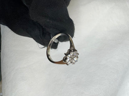 Ring diamond Center: 0.29ct, keliling: 0.32ct, PT900, Total 5gr