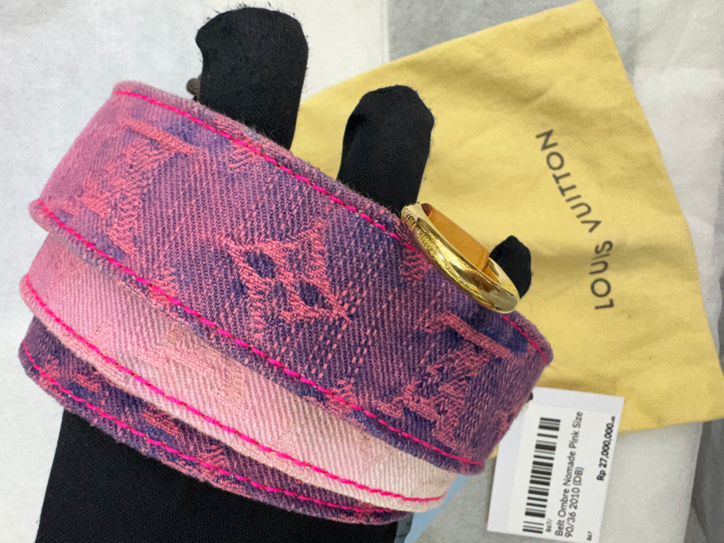 LV belt ombre Nomade pink Size 90/36 2010 (DB)