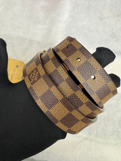 LV Ceinture Carre Belt Damier Size 85/34 2004 GHW