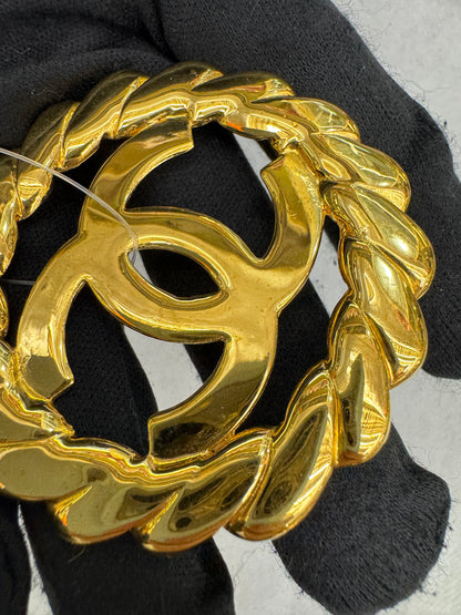 Chanel Brooch stass Fringe Gold GHW (nota pembelian)