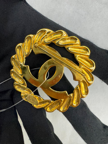 Chanel Brooch stass Fringe Gold GHW (nota pembelian)