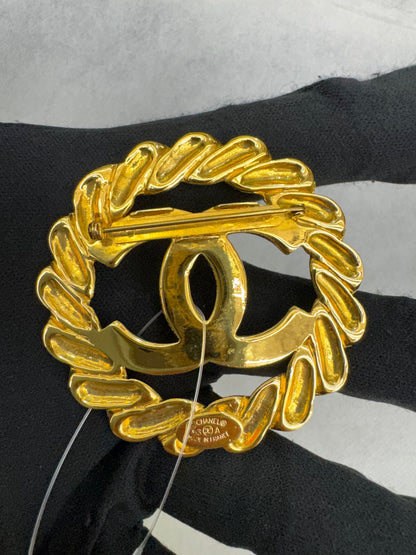 Chanel Brooch stass Fringe Gold GHW (nota pembelian)
