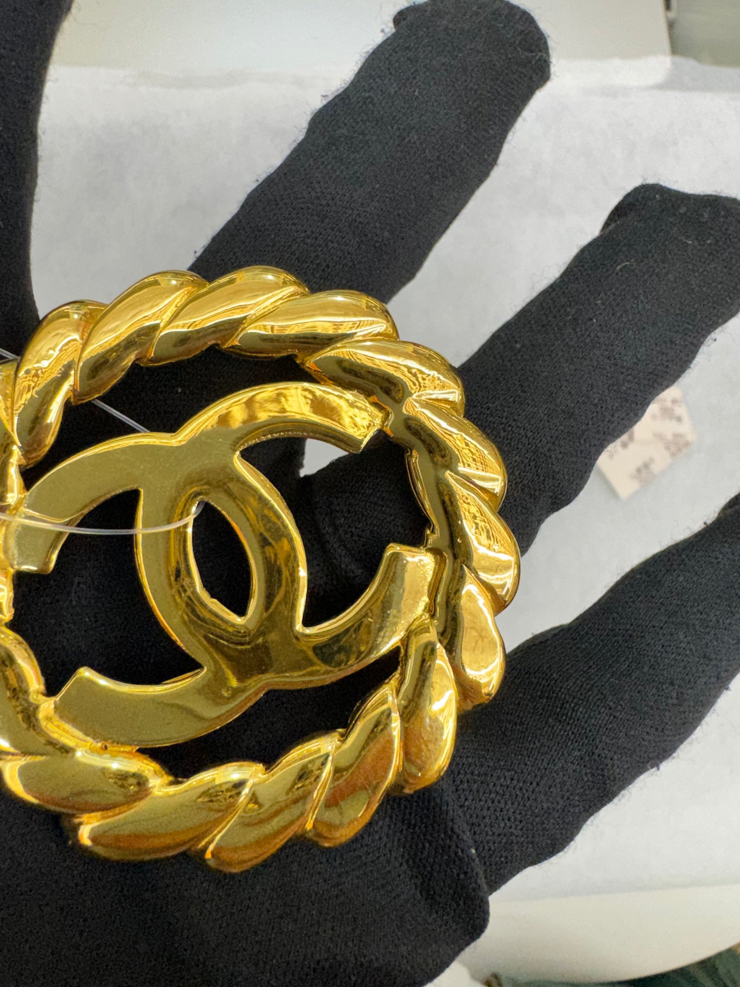 Chanel Brooch stass Fringe Gold GHW (nota pembelian)