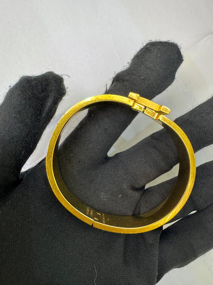 Hermes Bracelet Clic H Noir Matte GHW
