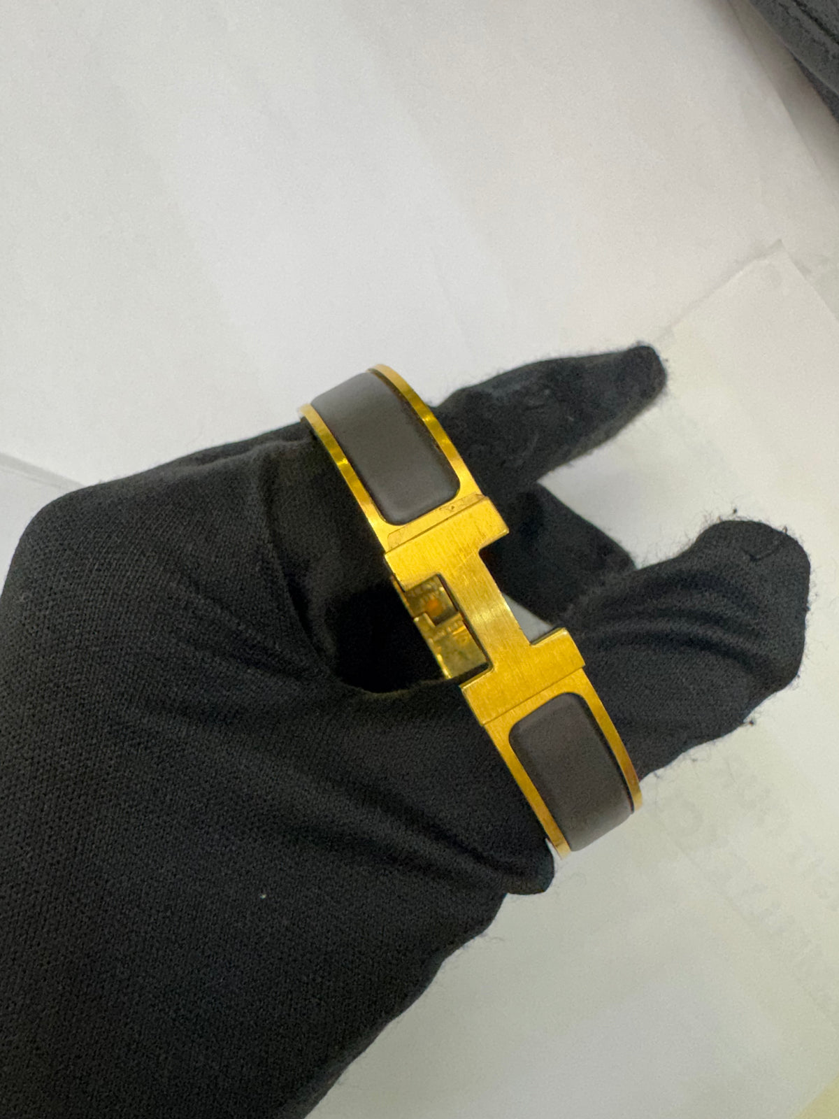 Hermes Bracelet Clic H Noir Matte GHW
