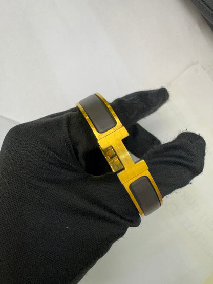 Hermes Bracelet Clic H Noir Matte GHW