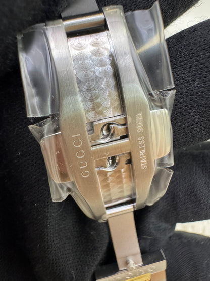 New Gucci G-Timeless Bee Quartz Watch Two Tone 38mm Stainless Steel (Spons, Certificate, DB)
