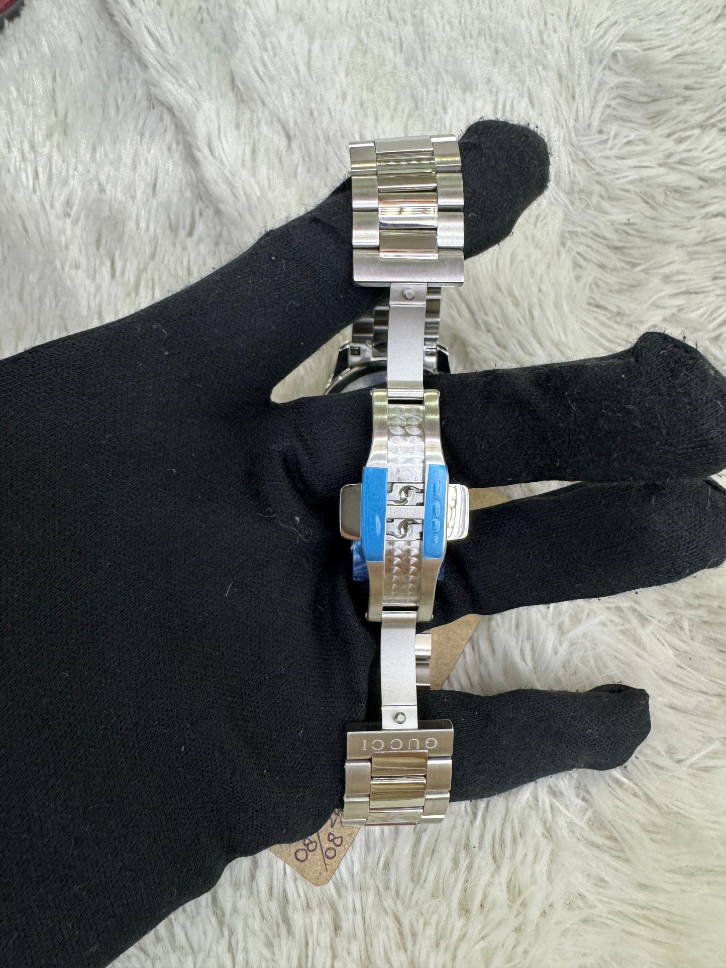 New Gucci G-Timeless Bee Quart Watch 38mm Stainless Steel Silver (Spons, Certificate Authentic, DB)