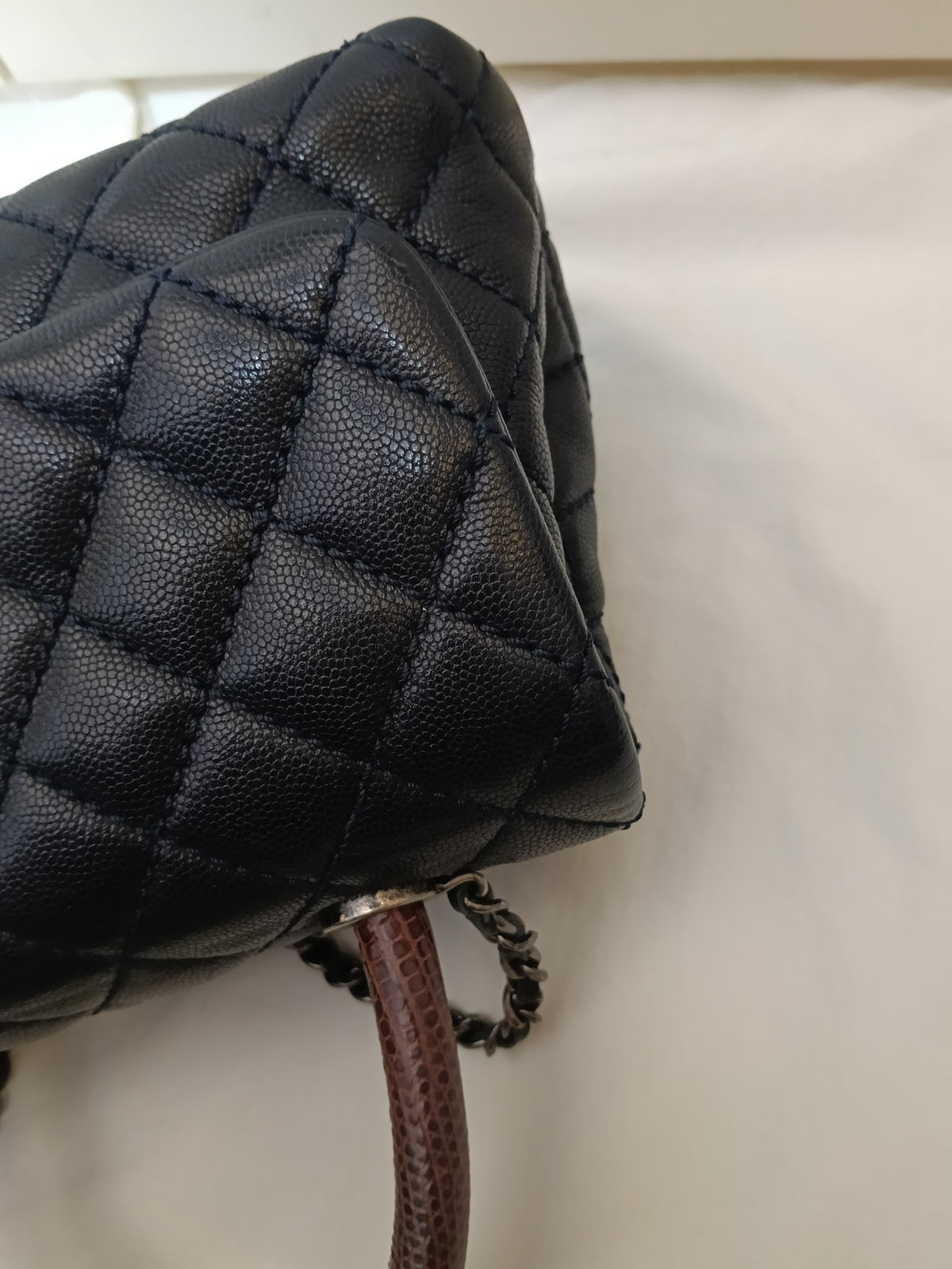 Chanel Coco Handle Small Caviar Dark Navy RHW #21
