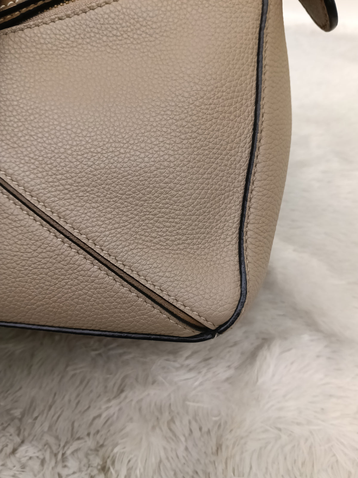 Loewe Puzzle Small Grained Sand Mink GHW 2020