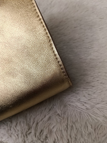 LV Pouch Louise EW Cuir Dore 2015
