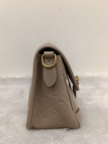 LV Diane PM ST NM Monogram Empreinte Tourterelle Creme 2025 (CHIP)