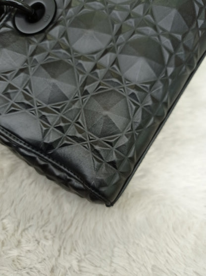 Dior Lady D'Joy Medium Cannage Diamond All Black 2022