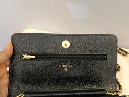 Chanel WOC Caviar Black GHW #29