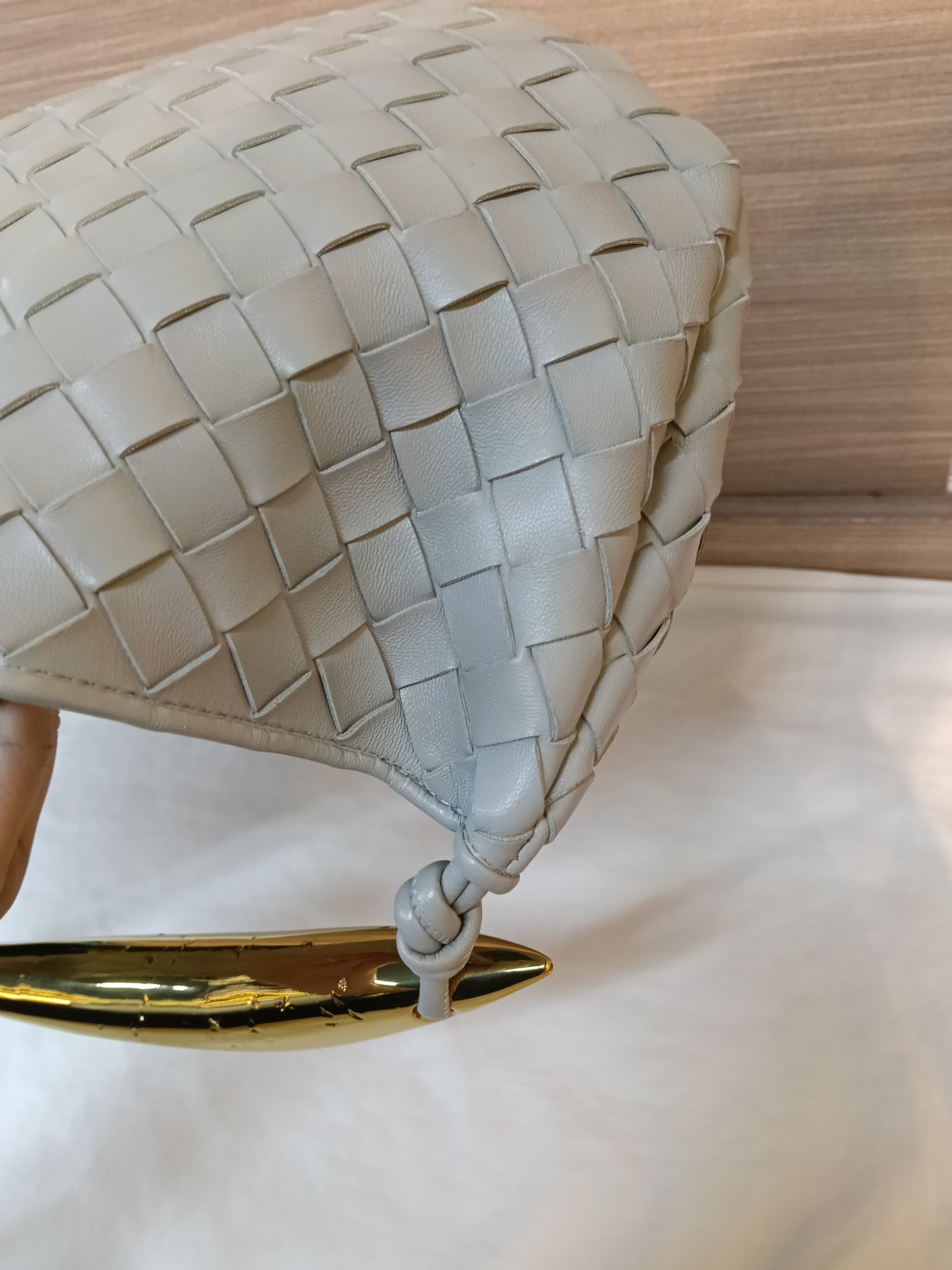 Bottega Veneta Sardine Top Handle Grey GHW