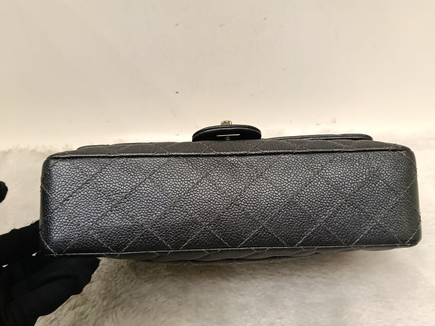 Chanel Medium Caviar Charcoal RHW DF #20