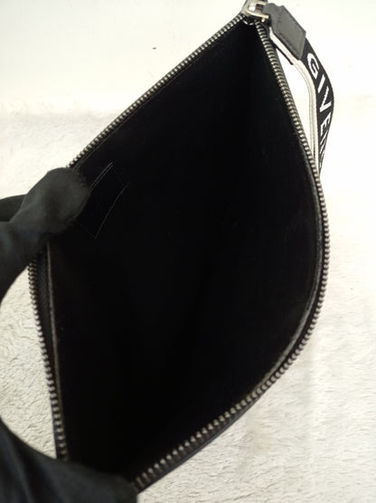 Givenchy 4G Large Pouch with Zip Wrist Strap Black SHW 2018