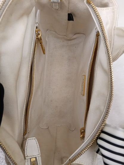 Prada Midollino Canapa Naturale Bianco GHW