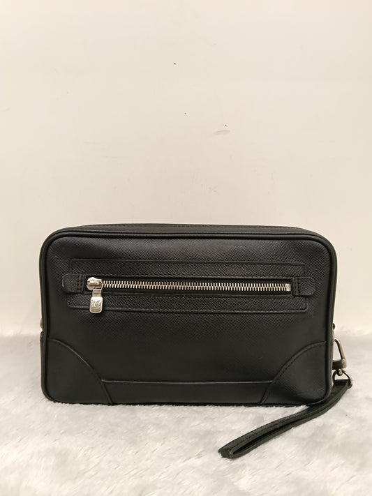 LV Neo Pavel Clutch Taiga Ardoise Black 2009
