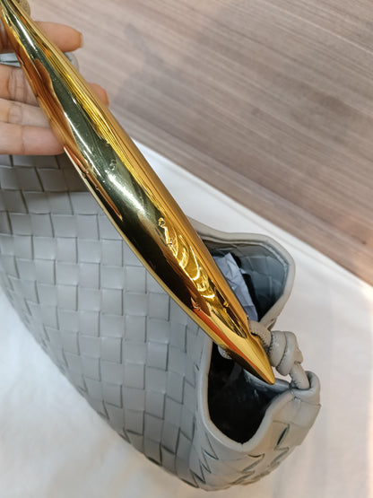 Bottega Veneta Sardine Top Handle Grey GHW
