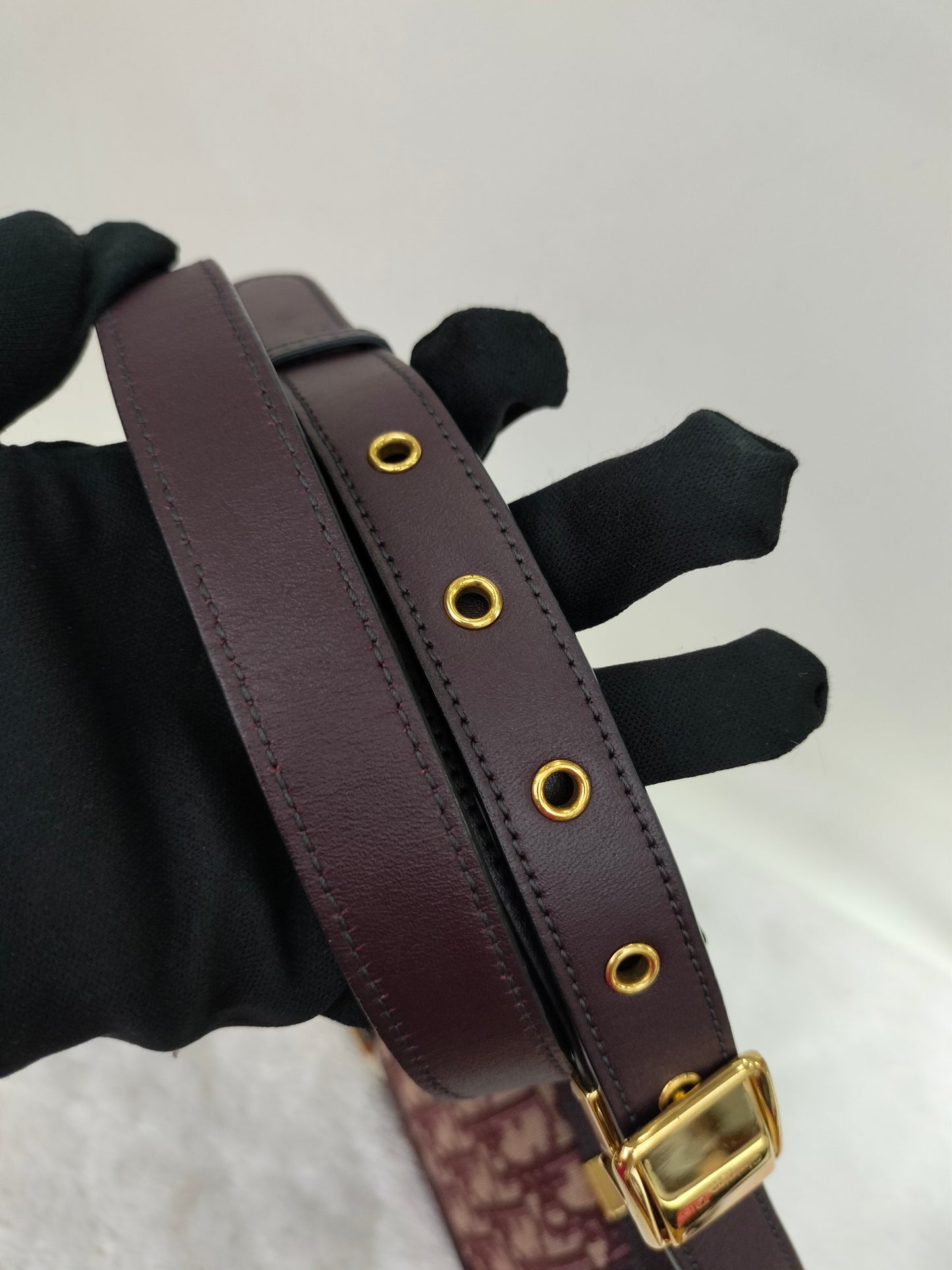 Dior Montaigne Medium Oblique Burgundy GHW 2019